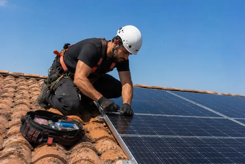Maintenance et monitoring de panneaux solaires à Vendargues